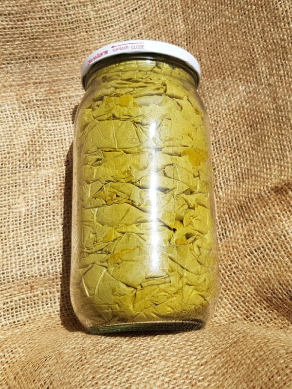 Kuru Basım Asma Yaprak 1'lik Kavanoz